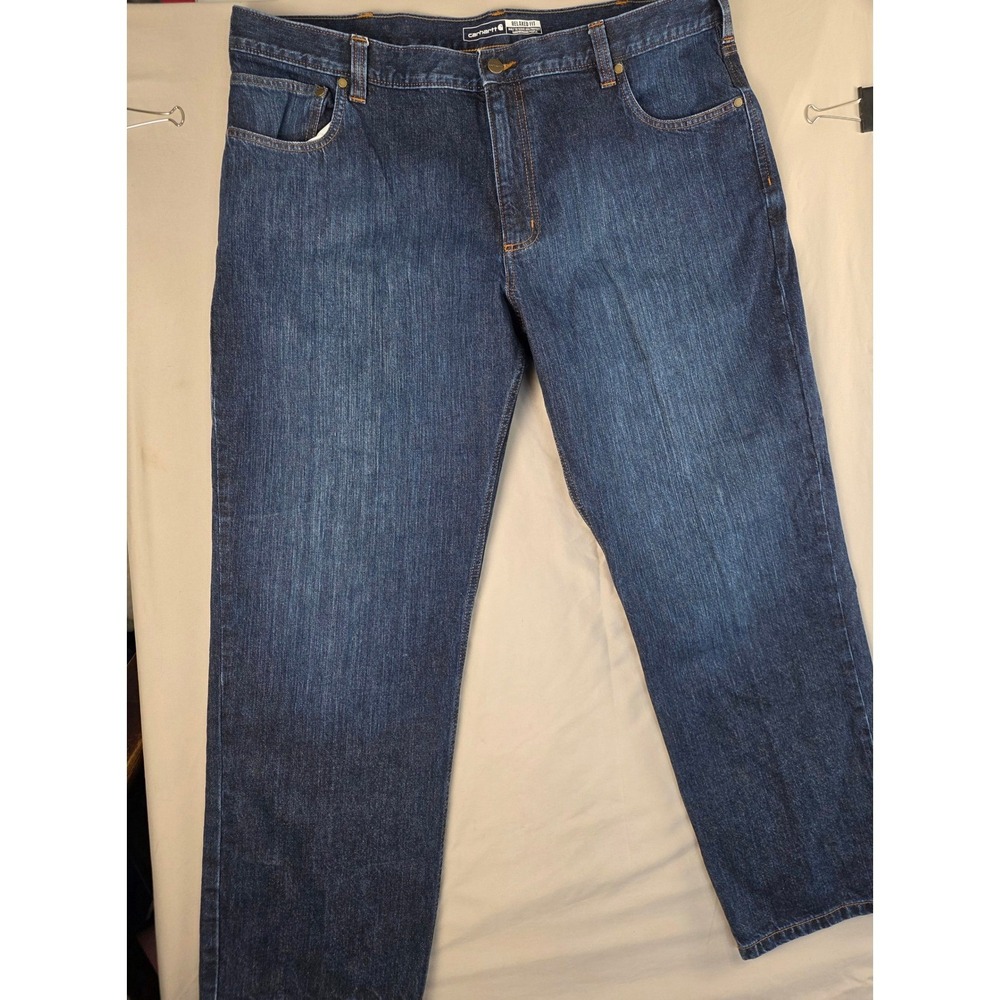Carhartt Relaxed Fit Dark Wash Denim‎ Jeans Men's 42x30 Workwear Casual